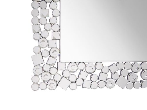 Lustro Ścienne 60 X 90 Cm Srebrne Mernel na Arena.pl