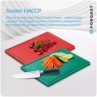 DESKA DO KROJENIA HACCP CZERWONA GN 1/1 FORGAST FG12621V1