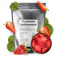 TRUSKAWKI LIOFILIZOWANE 100g truskawka liofilizowana naturalna 0,1kg