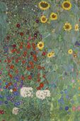 Plakat 40x60cm Farm Garden, Gustaw Klimt Vintage do Salonu