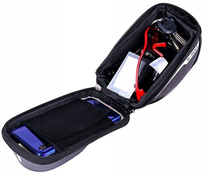 Sakwa wodoodporna torba uchwyt na telefon rowerowa  C1_3C_Czarny zdjęcie 5