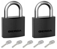 GERDA IRON LINE 2 KŁÓDKI SYSTEM JEDNEGO KLUCZA 30
