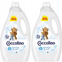 Zestaw Coccolino Płyn do płukania Sensitive & Soft 2x3l 240 Prań