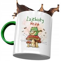 Kubek Zielony Dla Medyka Żajebisty Medyk Z Nadrukiem Ze Zdjęciem