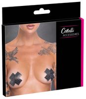 nipple jewellery cross black