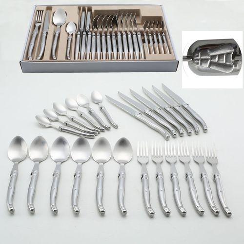 Sztućce - NEW DESIGN 24 Szt - SREBRO - Mat - OKAZJA! na Arena.pl