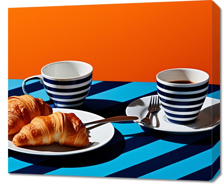 Obraz 70x60cm Croissanty zdjęcie 1