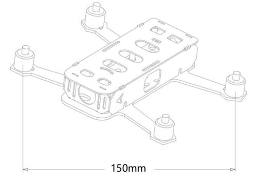 Drewniana rama Multirotor Quadcopter - Balsa na Arena.pl
