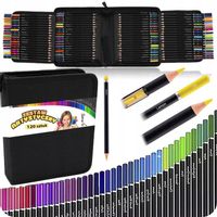 KREDKI OŁÓWKOWE PROFESJONALNE MIĘKKIE ZESTAW DO RYSOWANIA KREDEK 120 KOL