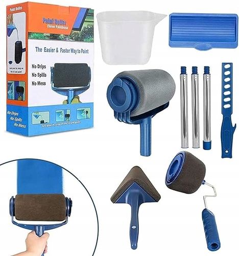 WAŁEK DO MALOWANIA NIEKAPIĄCY ZESTAW MALARSKI 4w1 WAŁEK NIEKAPEK na Arena.pl