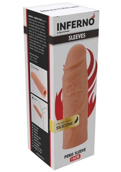 Penis Sleeve Liquid Silicone 15 Cm zdjęcie 2