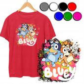 KOSZULKA DZIECIĘCA T-SHIRT Z NADRUKIEM - BAJKI I O BLUE - L 146-152
