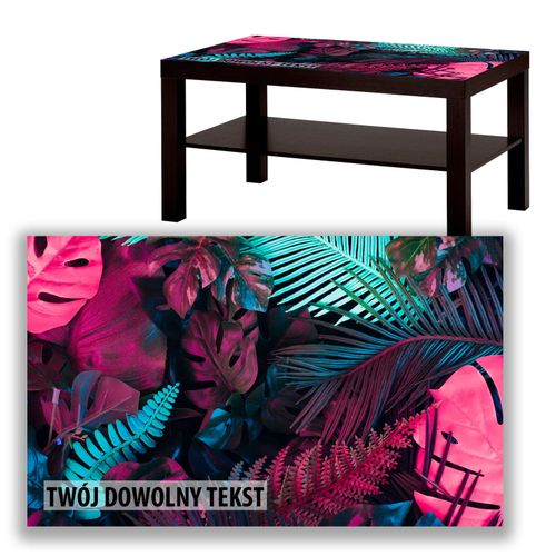 BLAT SZKLANY IKEA LACK Kolorowe liście z Twoim napisem 90x55cm 019a na Arena.pl