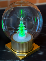 ZNICZ ŚWIĄTECZNY BOŻE NARODZENIE PIĘKNA DUŻA KULA BOMBKA Z CHOINKĄ