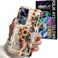 ETUI CASE DO XIAOMI 12T / 12T PRO - SŁONECZNIK KWIATY DLA KOBIET + FOLIA