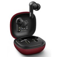 słuchawki bluetooth tws bmw leather      metal logo enc czerwony