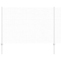 Ogrodzenie z słupkami Srebrny 1.5 x 25 m Stal