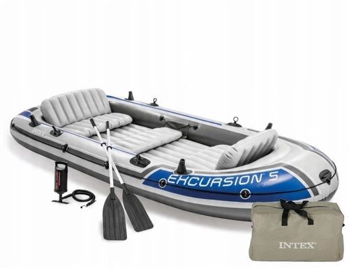 Łódź Intex 68325 EXCURSION 5 Set INTEX szary na Arena.pl