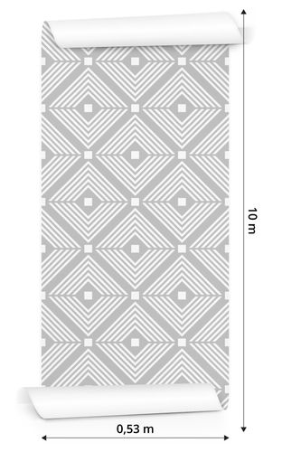 Tapeta Geometryczne Wzory w Odcieniach Szarości na Arena.pl