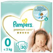 Pieluchy Pieluszki PAMPERS Premium Care roz 0 30 szt