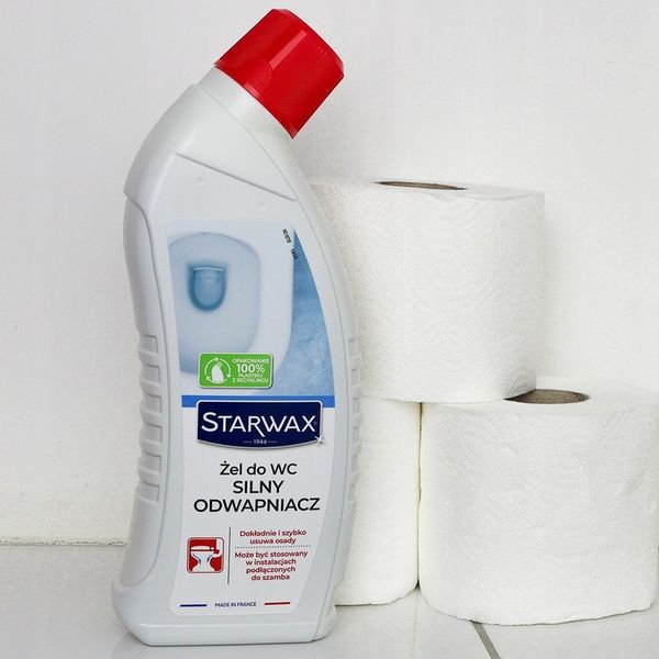 ŻEL DO WC PŁYN SILNY ODWAPNIACZ DO WC STARWAX 43390 USUWA KAMIEŃ zdjęcie 8