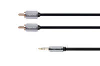 KM0309 Kabel wtyk jack 3.5 - 2RCA stereo 1.0m Kru
