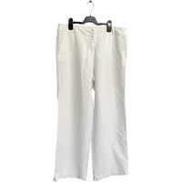 Olsen Damskie Spodnie Wygodne Eleganckie i Stylowe Białe Rozmiar 44