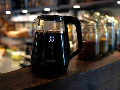 CZAJNIK ELEKTRYCZNY LUND 1100W 1L CZARNY Z REGULACJĄ TEMPERATURY 40-100°C na Arena.pl