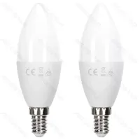 Zestaw 2 żarówek LED C37 E14 11W 6500K zimne do biura energoszczędna