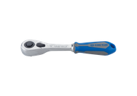 grzechotka 1/4'' 140mm 90 zębów, uchwyt gumowy, przycisk - ky2773-55gs