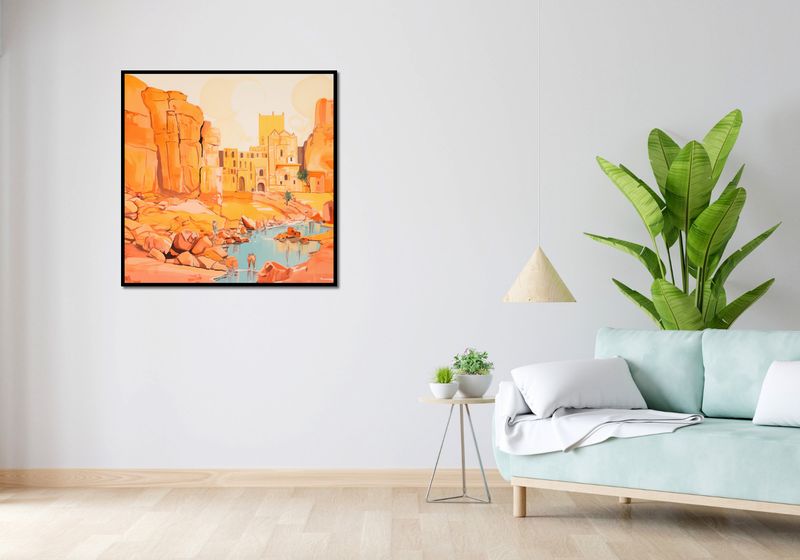 Plakat 90x90cm Ruiny pod Słońcem zdjęcie 4