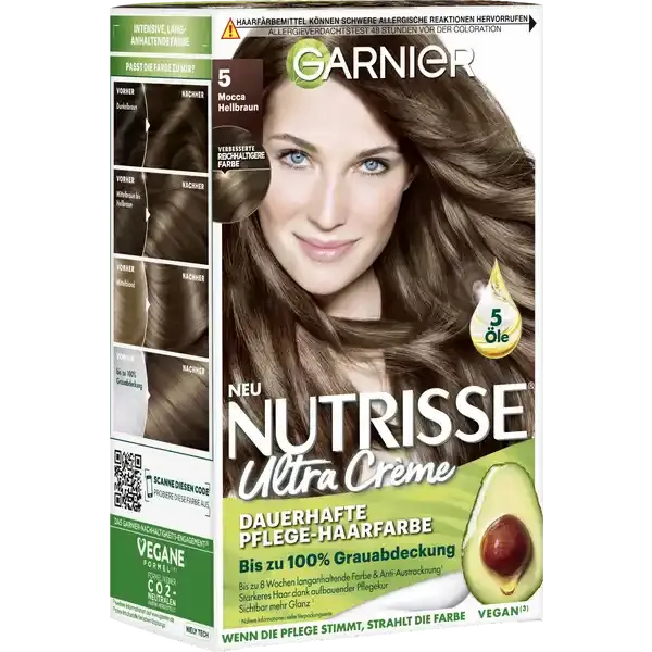 Garnier Nutrisse Creme farba kawowy brąz nr 5 zdjęcie 1