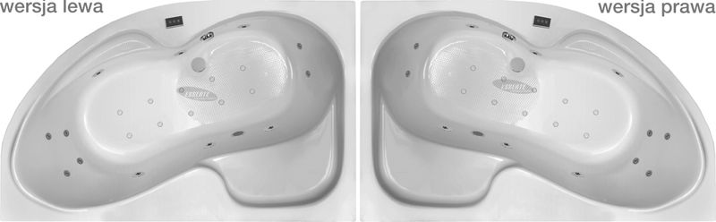 WANNA Z HYDROMASAŻEM NAROŻNA ASYMETRYCZNA 150x100 SPA JACUZZI zdjęcie 2