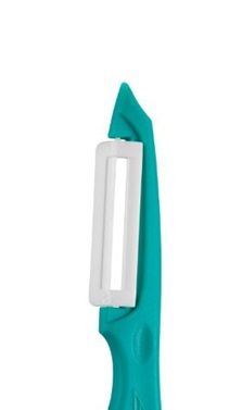 Obierak skrobak ceramiczny podłużny do warzyw owoców DENIS turkusowy morski na Arena.pl