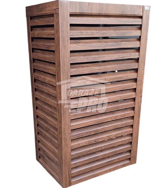Osłona pompy ciepła 70x40x190 cm ciemny orzech GP316 zdjęcie 1