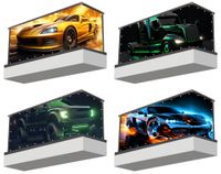 Osłona balkonowa mata ozdobna na balkon na wymiar POJAZDY SAMOCHODY WZORY