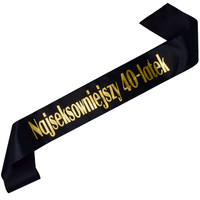 Najseksowniejszy 40-latek czarna szarfa