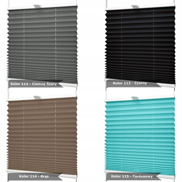 Plisa, Roleta Plisowana 140x140 18 Kolorów zdjęcie 12