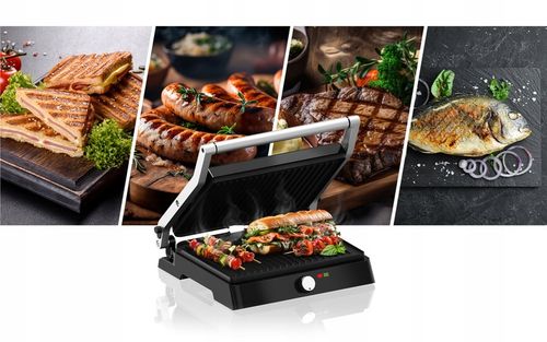 Grill elektryczny VERTENZ opiekacz do kanapek toster stal nierdzewna na Arena.pl