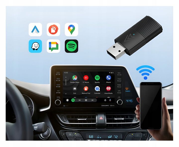 Bezprzewodowy Adapter Mini USB 2w1 TRADEBIT do iPhone / Androida zdjęcie 6