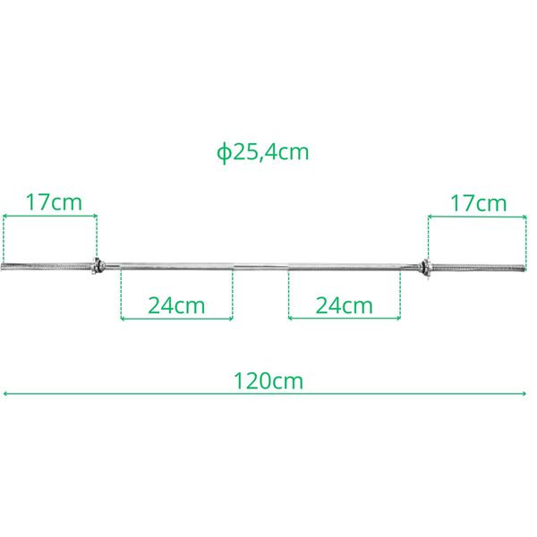 GRYF PROSTY 120 CM ENERO FIT FI25,4 zdjęcie 6