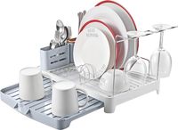 Ociekacz do Naczyń Składany z Uchwytem na Sztućce 42 cm x 29 cm