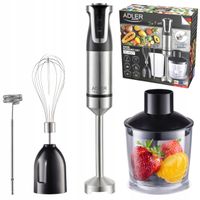 2X BLENDER RĘCZNY MOCNY 1200W WIELOFUNKCYJNY MIKSER ZESTAW TURBO PREMIUM 6W