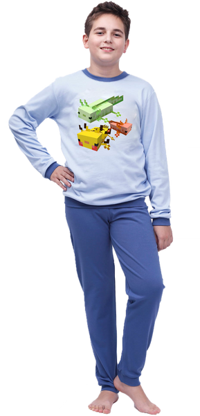 Piżama dziecięca Axolotl - Minecraft zdjęcie 2