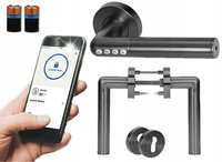 KLAMKA Z ZAMKIEM SZYFROWYM ORNO OR-ZS-850/B IP44 OTWIERANIE PIN BLUETOOTH