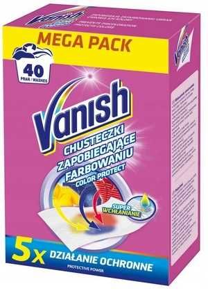 vanish color protect - chusteczki wyłapujące barwnik, 40 prań na Arena.pl