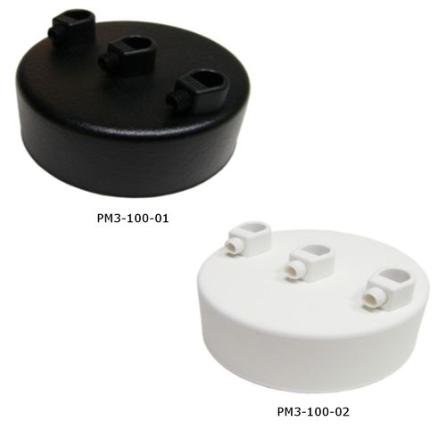 Podsufitka Sufitowa fi 100mm Czarna 3 otwory na Arena.pl