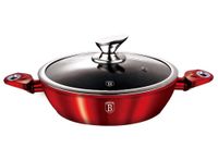 garnek granitowy 32cm berlinger haus burgundy bh-1264