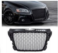 GRILL ATRAPA Do Audi A3 8P lift Od 2008 Do 2012 Roku RS LooK CZARNY POŁYSK
