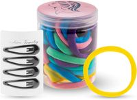 gumki do włosów kolorowe 30szt spinki 4szt